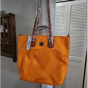 Dooney & Bourke Orange Nylon Zipper Closure Shoulder Bag Purse ~ NWT ~ 2015